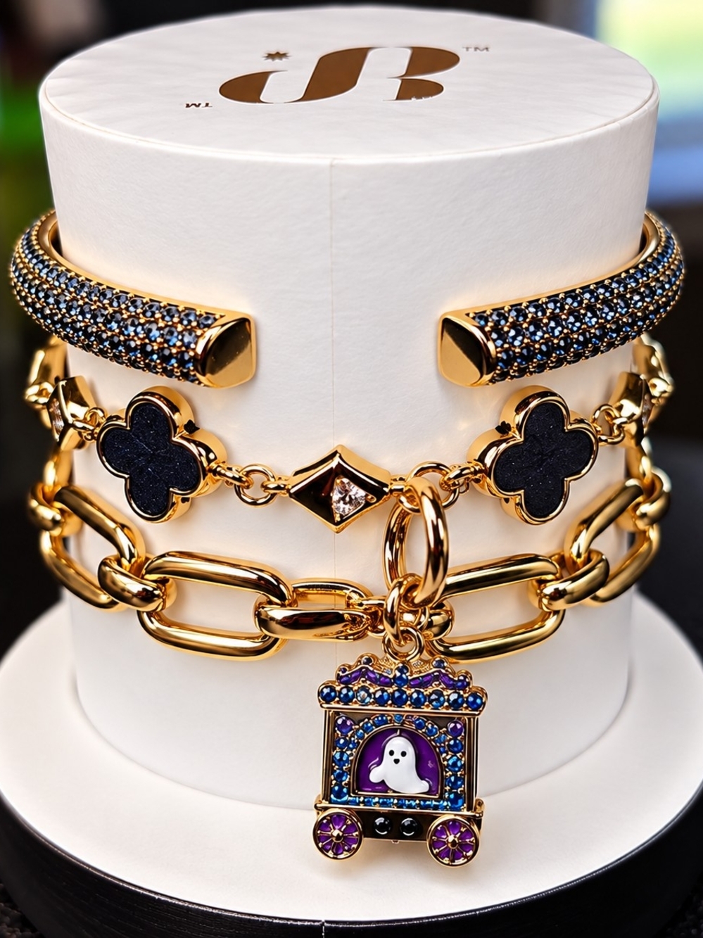 Bomb Party Circus Train Bracelet Stack – Glow in the Dark
